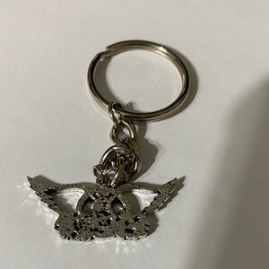 Silver Aerosmith Keychain